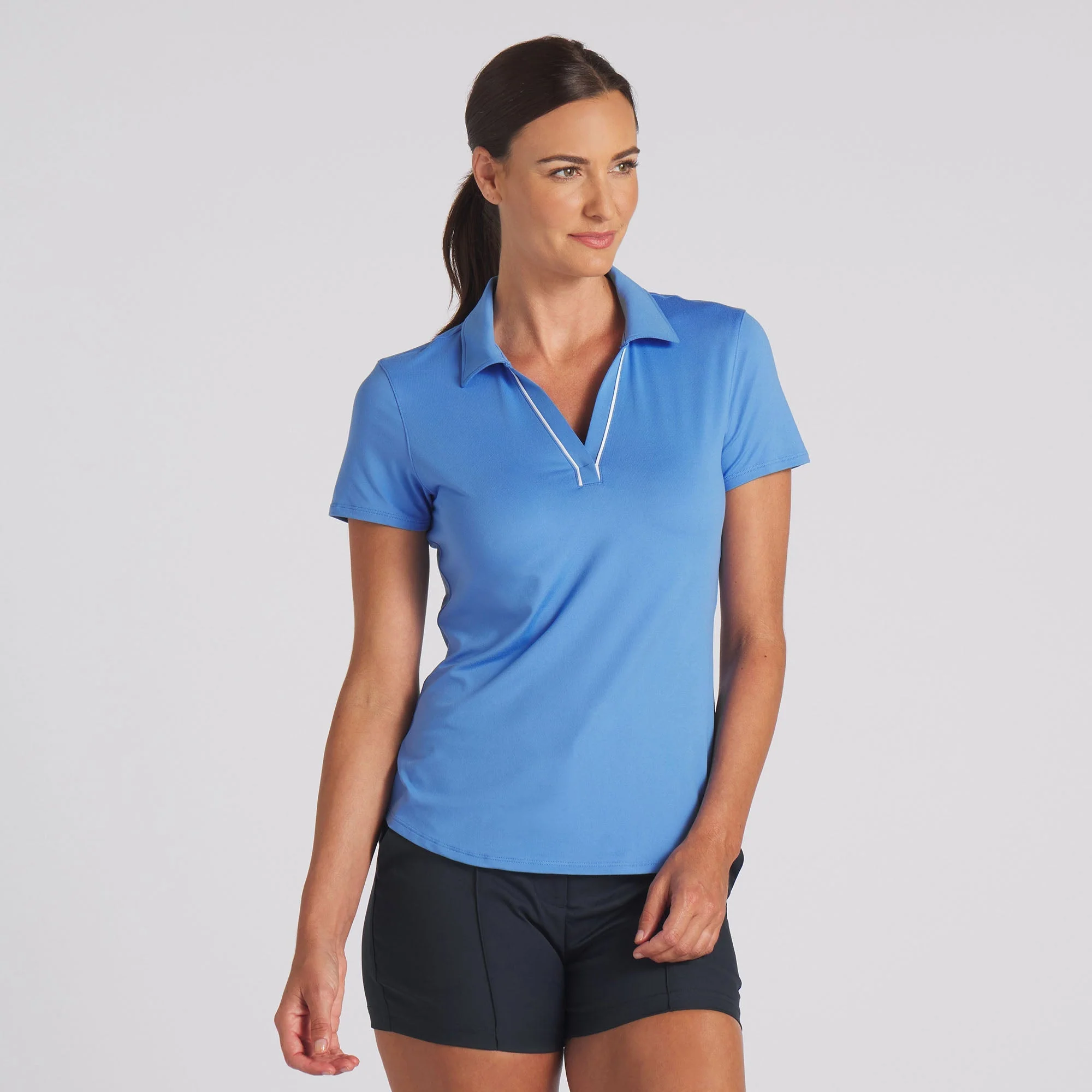 Women's CLOUDSPUN Piped Golf Polo - Image 35