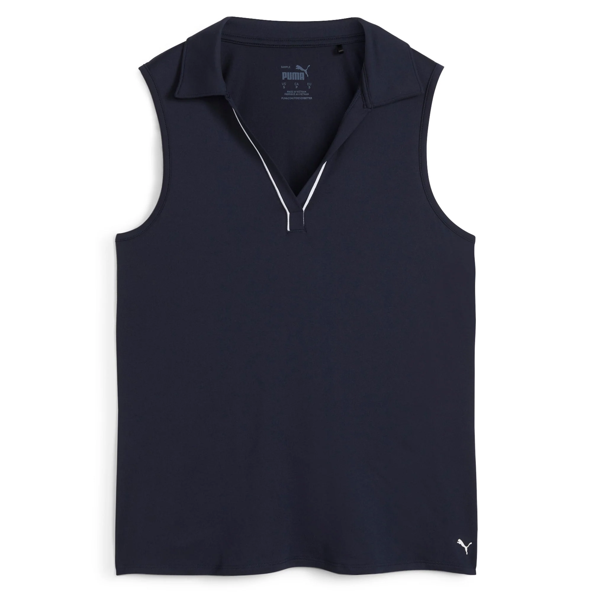 Women's CLOUDSPUN Piped Sleeveless Golf Polo - Image 13