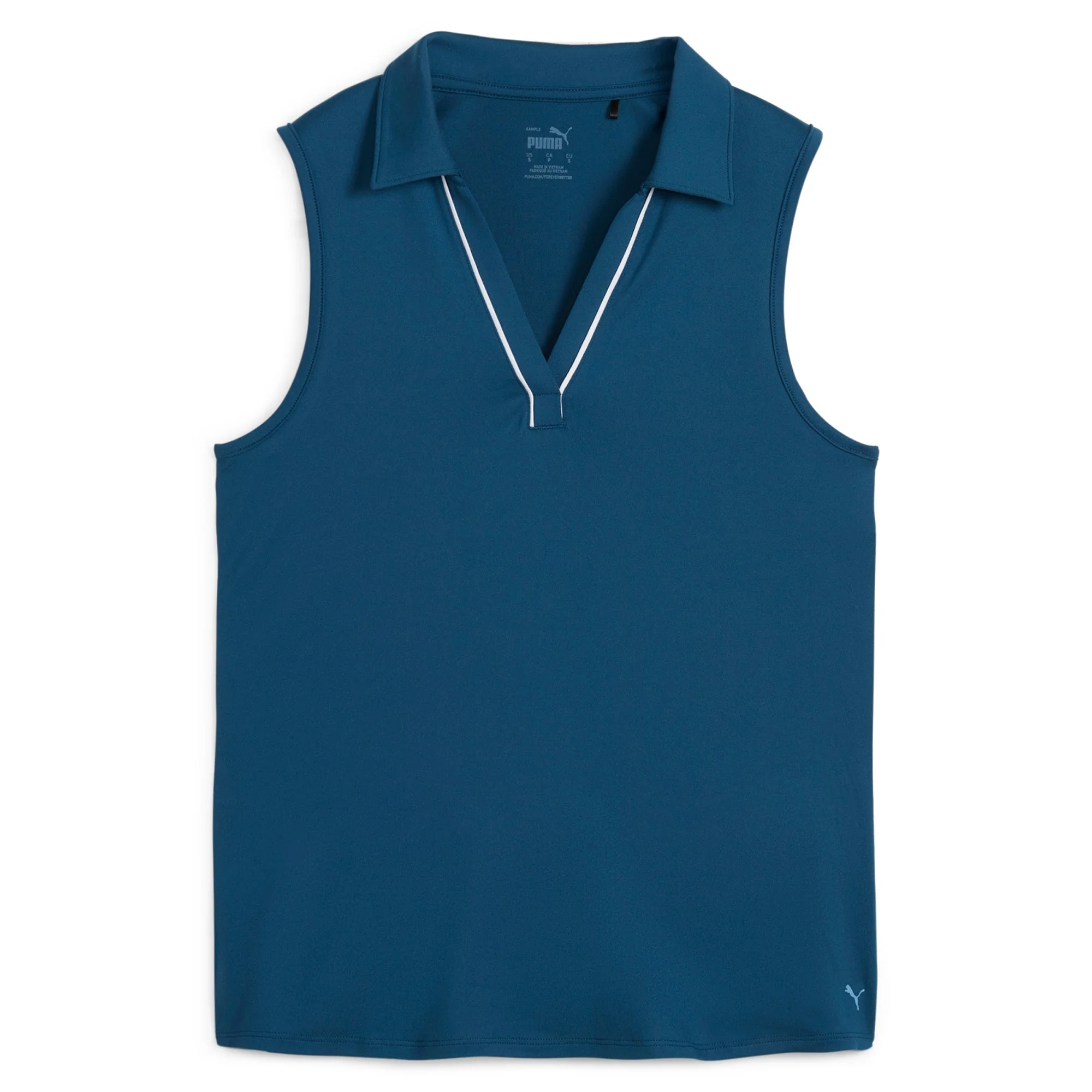 Women's CLOUDSPUN Piped Sleeveless Golf Polo - Image 21