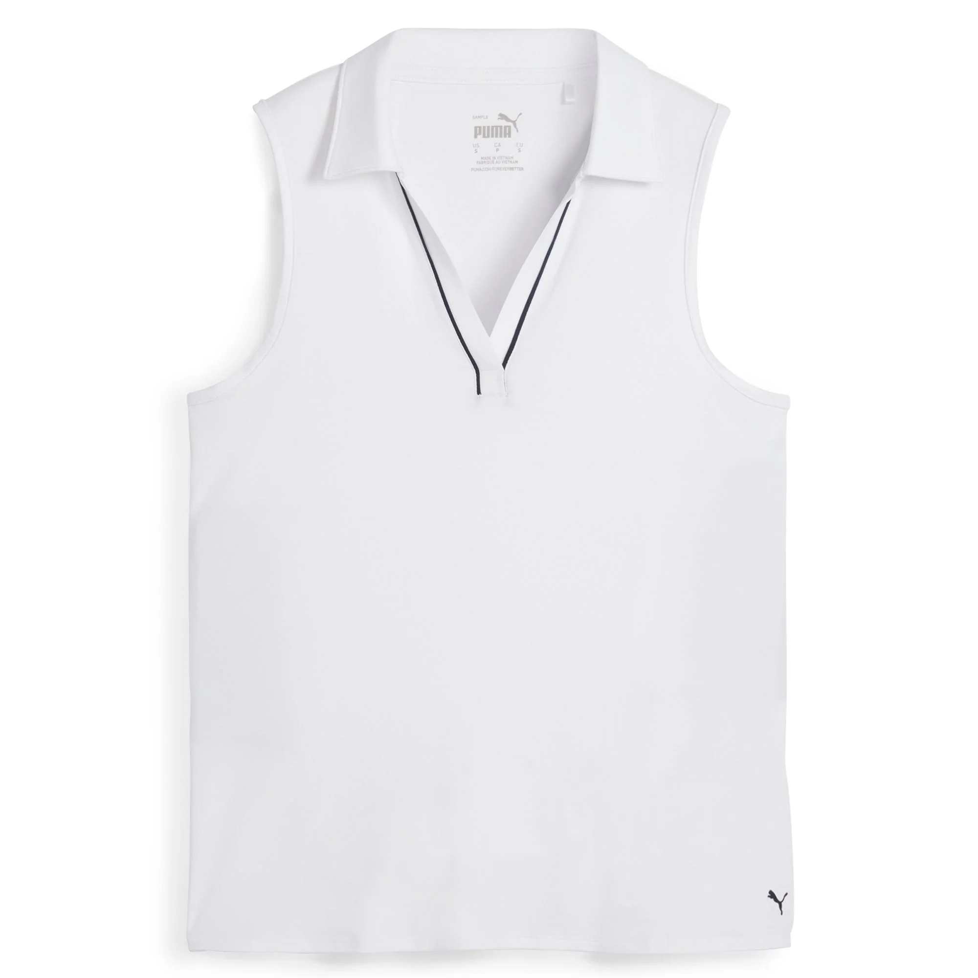 Women's CLOUDSPUN Piped Sleeveless Golf Polo - Image 5